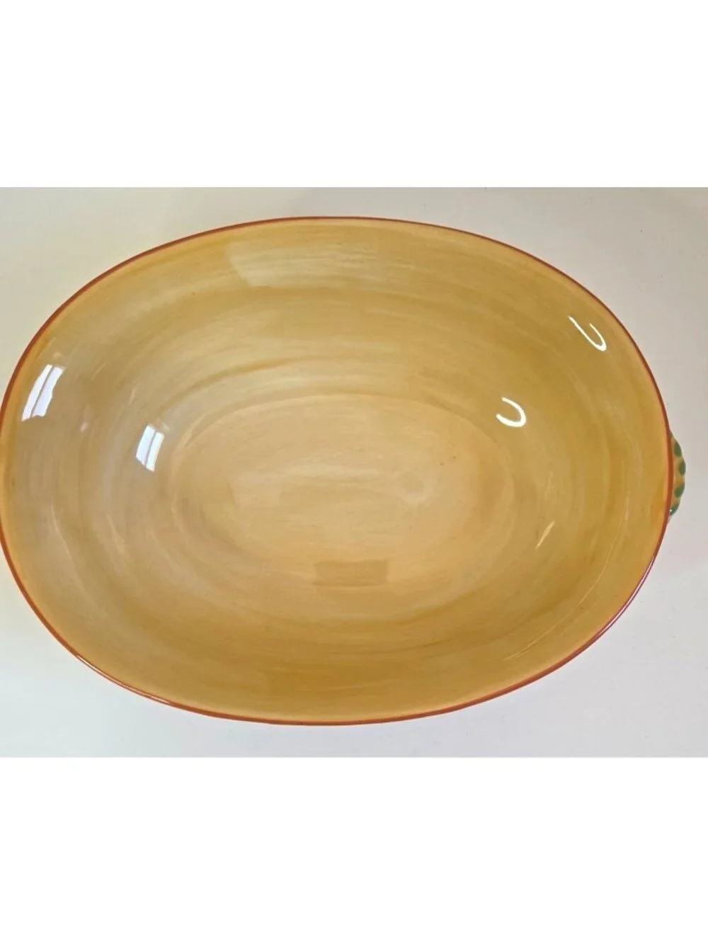 Pfaltzgraff Villa Della Luna Serving Vegetable Bowl Yellow Ceramic 11